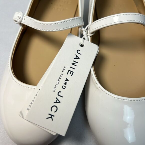 Janie and Jack 100048896 Girl White Classic Ballet Flat size 1K NWT - Picture 9 of 11